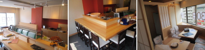 寿司屋内装工事